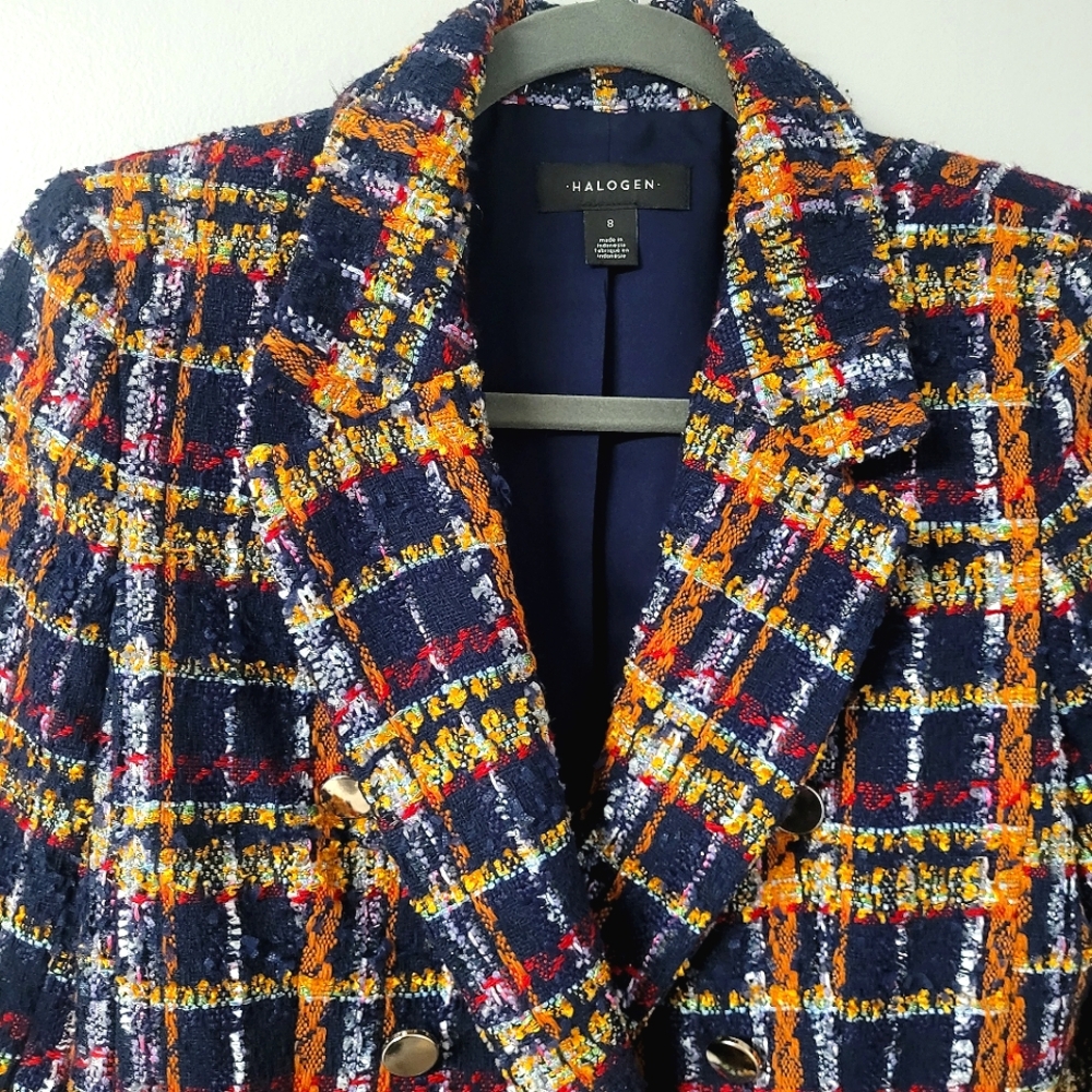 Multi Colored, Sparkle Blazer, Jacket. Halogan, S… - image 7